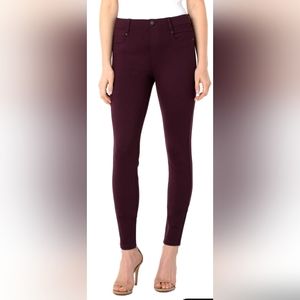 Liverpool Los Angeles Pants - Crimson, Burgundy, Stretch, Gia Glide…